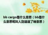 bb cargo是什么意思（bb是什么意思呢叫人别逼逼了啥意思）