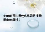 dom在圈内是什么意思啊 字母圈dom属性）