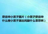 蔡徐坤小黑子图片（小黑子蔡徐坤什么梗小黑子漏出鸡脚什么意思啊）