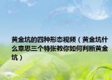 黄金坑的四种形态视频（黄金坑什么意思三个特张教你如何判断黄金坑）