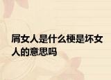 屑女人是什么梗是坏女人的意思吗