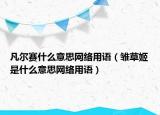 凡尔赛什么意思网络用语（雏草姬是什么意思网络用语）
