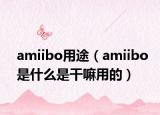 amiibo用途（amiibo是什么是干嘛用的）