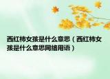 西红柿女孩是什么意思（西红柿女孩是什么意思网络用语）