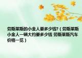 劳斯莱斯的小金人要多少钱?（劳斯莱斯小金人一辆大约要多少钱 劳斯莱斯汽车价格一览）