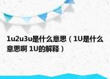 1u2u3u是什么意思（1U是什么意思啊 1U的解释）