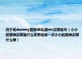 周于希dummy首部4k私房mv震撼发布（小小的原神震撼是什么意思给他一点小小的原神震撼什么梗）