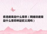 香港废青是什么意思（网络语废青是什么意思啊是贬义词吗）
