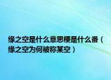 缘之空是什么意思梗是什么番（缘之空为何被称某空）