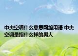 中央空调什么意思网络用语 中央空调是指什么样的男人