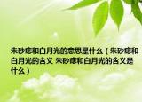 朱砂痣和白月光的意思是什么（朱砂痣和白月光的含义 朱砂痣和白月光的含义是什么）