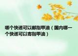 哪个快递可以邮指甲油（国内哪一个快递可以寄指甲油）