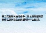 县公安副局长由谁任命（县公安局副政委是什么级别县公安局副局长什么级别）