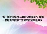 第一套没房贷,第二套房贷利率多少 我第一套房没贷款第二套房贷款利息是多少