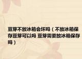 豆芽不放冰箱会坏吗（不放冰箱保存豆芽可以吗 豆芽需要放冰箱保存吗）