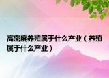 高密度养殖属于什么产业（养殖属于什么产业）
