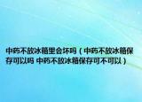 中药不放冰箱里会坏吗（中药不放冰箱保存可以吗 中药不放冰箱保存可不可以）