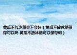 黄瓜不放冰箱会不会坏（黄瓜不放冰箱保存可以吗 黄瓜不放冰箱可以保存吗）