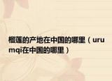 榴莲的产地在中国的哪里（urumqi在中国的哪里）