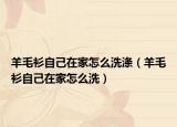 羊毛衫自己在家怎么洗涤（羊毛衫自己在家怎么洗）