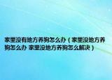 家里没有地方养狗怎么办（家里没地方养狗怎么办 家里没地方养狗怎么解决）