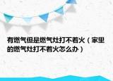 有燃气但是燃气灶打不着火（家里的燃气灶打不着火怎么办）