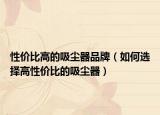 性价比高的吸尘器品牌（如何选择高性价比的吸尘器）