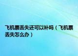 飞机票丢失还可以补吗（飞机票丢失怎么办）