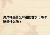 海洋味是什么味道的香水（海洋味是什么味）