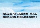 帆布发霉了怎么洗掉黑点（帆布长霉斑怎么洗掉 帆布长霉斑怎么办）