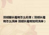 羽绒服长霉斑怎么处理（羽绒长霉斑怎么洗掉 羽绒长霉斑如何洗掉）