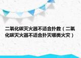 二氧化碳灭火器不适合扑救（二氧化碳灭火器不适合扑灭哪类火灾）