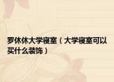 罗休休大学寝室（大学寝室可以买什么装饰）