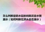 怎么判断是防水层的问题还是水管漏水（如何判断花洒头是否漏水）