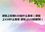 项链上标着k18是什么意思（项链上k10什么意思 项链上k10的解释）