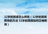 12岁的男孩怎么教育（12岁的男孩教育的方法 12岁的男孩如何正确教育）