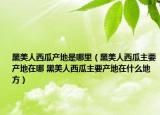 黑美人西瓜产地是哪里（黑美人西瓜主要产地在哪 黑美人西瓜主要产地在什么地方）