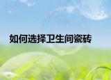 如何选择卫生间瓷砖
