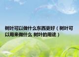 树叶可以做什么东西更好（树叶可以用来做什么 树叶的用途）