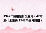 1942年属相是什么生肖（42年属什么生肖 1942年生肖属相）