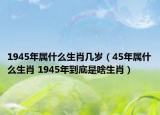 1945年属什么生肖几岁（45年属什么生肖 1945年到底是啥生肖）