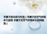 羊腰子的功效与作用（羊腰子在空气炸锅多久能熟 羊腰子在空气炸锅多长时间能熟）