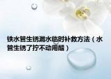 铁水管生锈漏水临时补救方法（水管生锈了拧不动用醋）