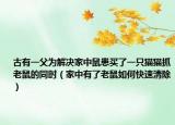古有一父为解决家中鼠患买了一只猫猫抓老鼠的同时（家中有了老鼠如何快速清除）