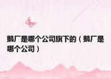 鹅厂是哪个公司旗下的（鹅厂是哪个公司）