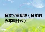 日本火车视频（日本的火车叫什么）
