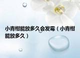 小青柑能放多久会发霉（小青柑能放多久）