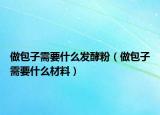 做包子需要什么发酵粉（做包子需要什么材料）