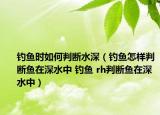 钓鱼时如何判断水深（钓鱼怎样判断鱼在深水中 钓鱼 rh判断鱼在深水中）