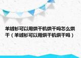 羊绒衫可以用烘干机烘干吗怎么烘干（羊绒衫可以用烘干机烘干吗）